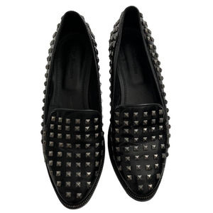 The Kooples Patent Leather Studded Loafers Women Size US8.5-9/EU39